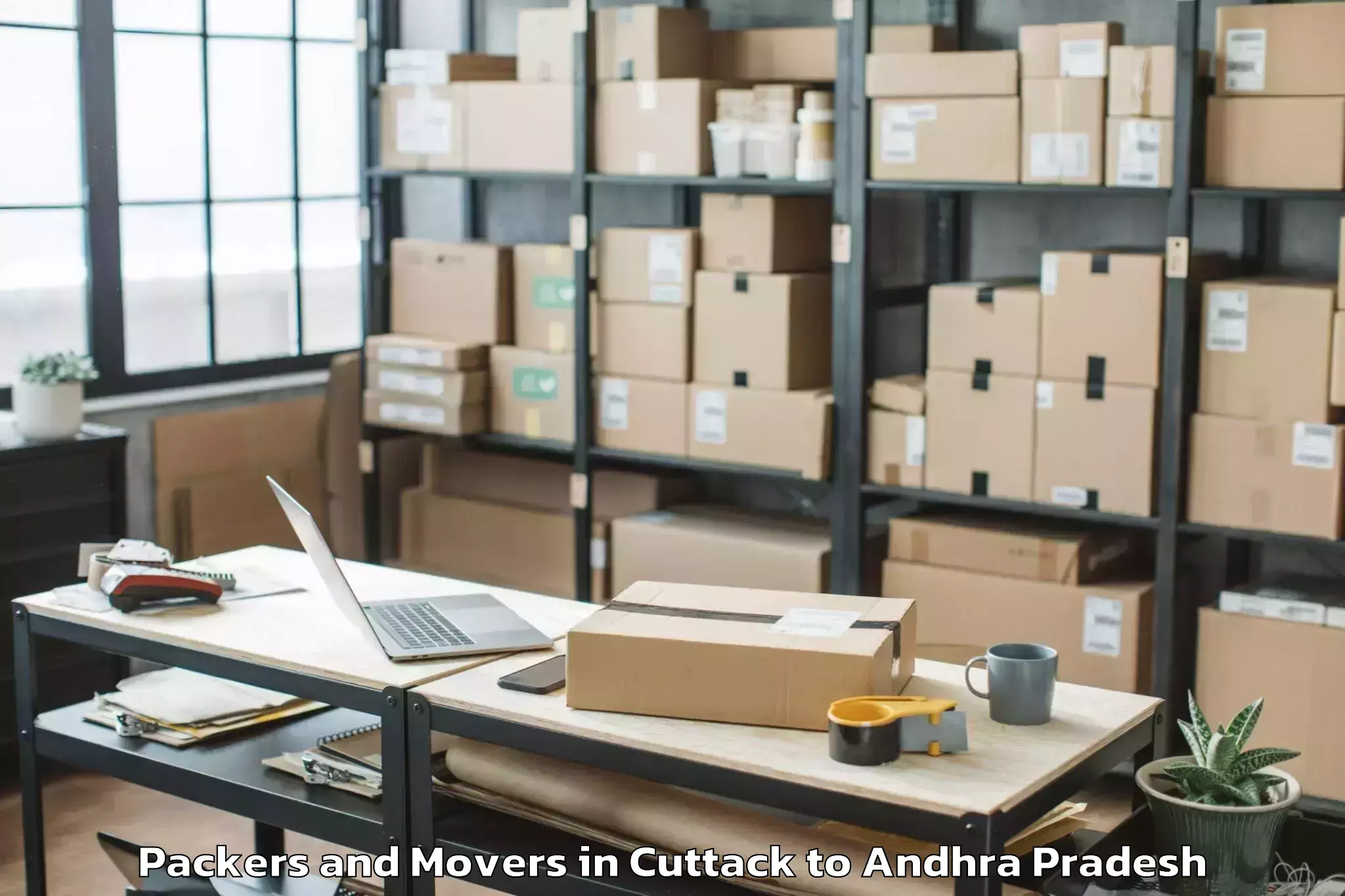 Quality Cuttack to Maddipadu Packers And Movers